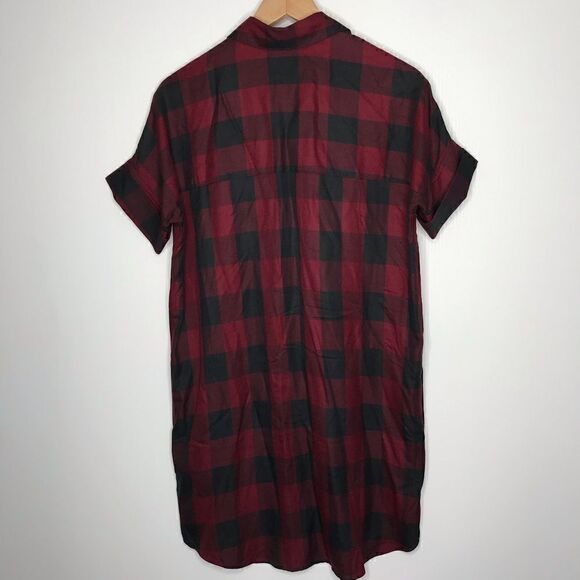 Madewell Shirt Dress Courier Buffalo Check Plaid - Picture 4 of 7